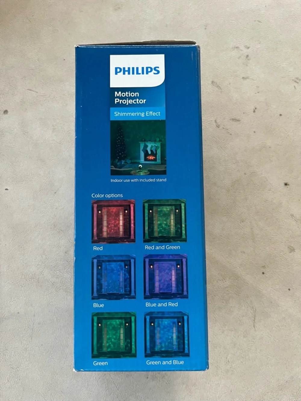 Philips LED Motion Projector, Shimmering Effect, Indoor/Outdoor, 6 Color Options